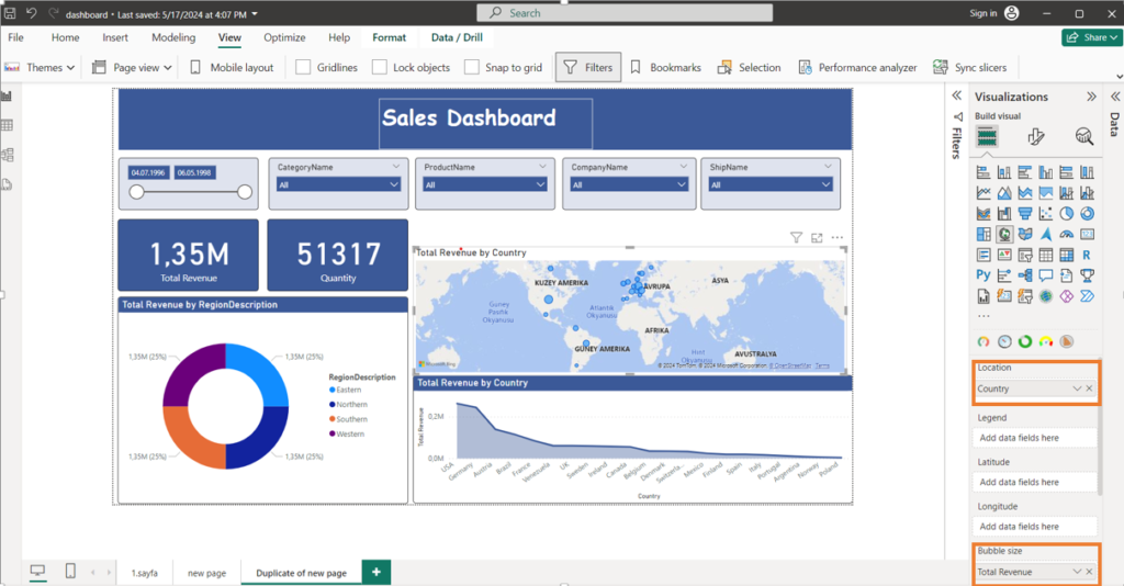 Power Bi Bookmarks İşlemleri