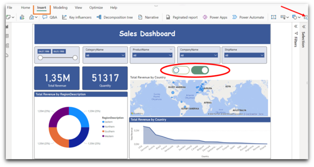 Bookmarks in Power Bi