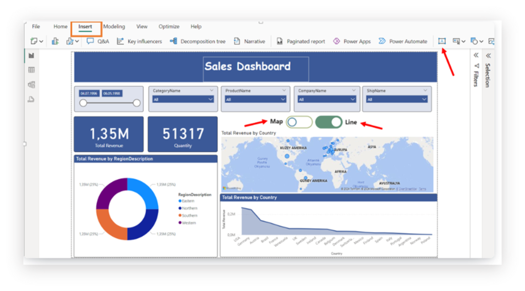 Bookmarks in Power Bi