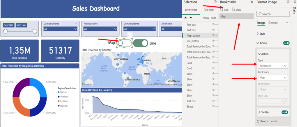 Bookmarks in Power Bi